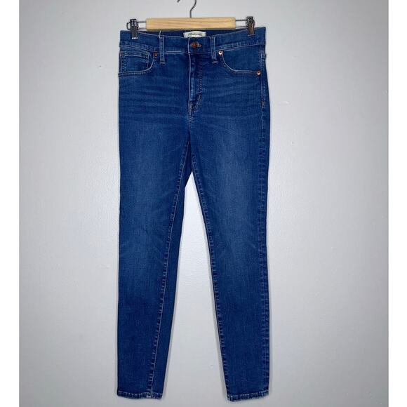 Madewell 9" Mid-Rise Skinny Jeans Medium Blue Wash Women's Size 28 - Picture 2 of 8